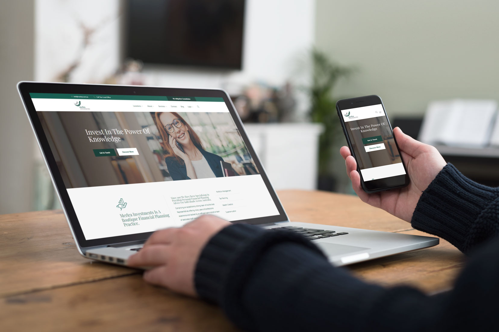 Merlea Investment financial planning website