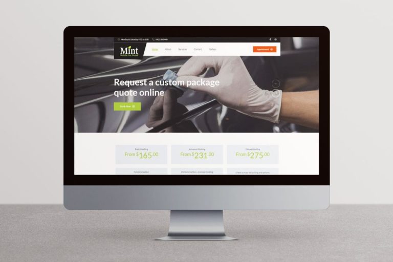Mint Mobile Car Detail booking website